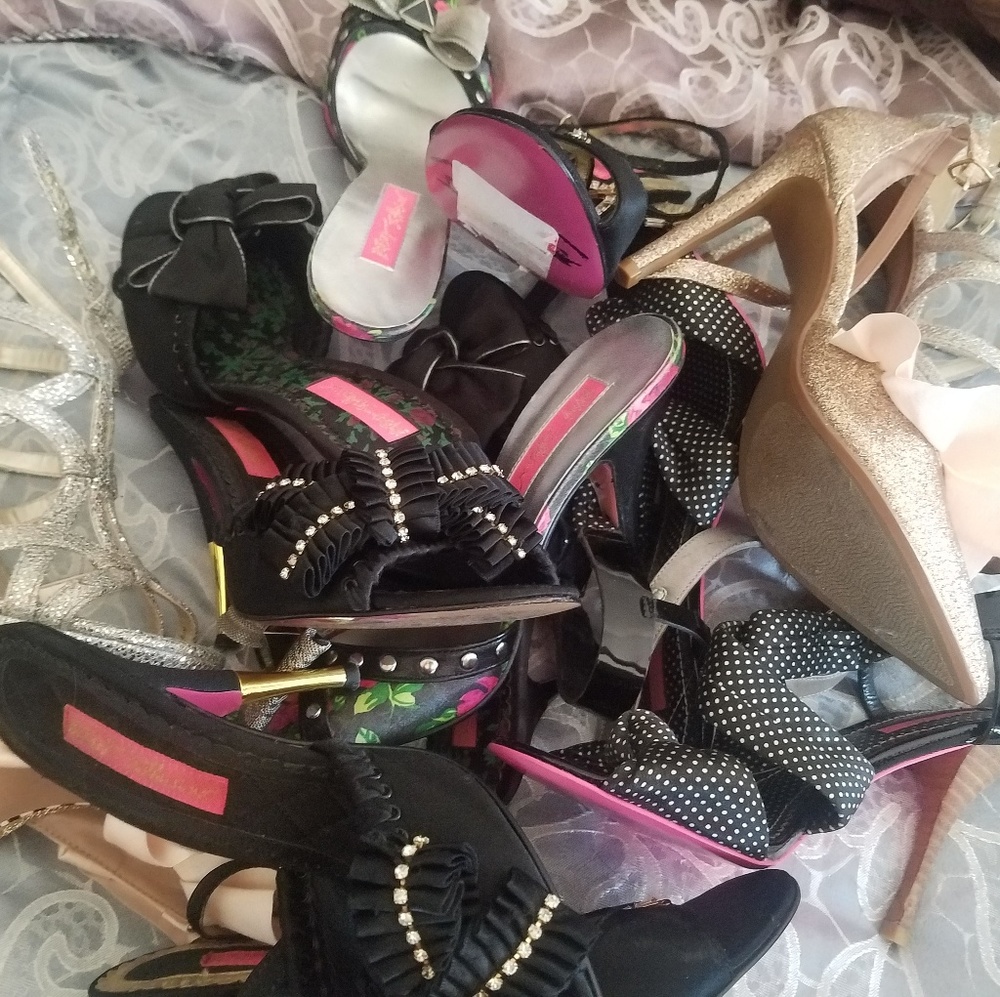 Betsey Johnson Heels! Size 6 and 6.5 lot!